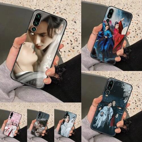 WORD OF HONOR Shan He Ling Phone case For Huawei P Mate P10 P20 P30 P40 10 20 Smart Z Pro Lite 2019 black art funda luxury cover