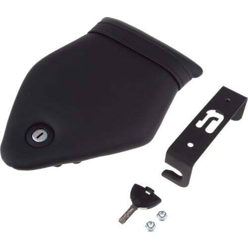 Dolity Black Leather Rear Passenger Seat With Lock Key For 09-up BMW S1000RR 10-14