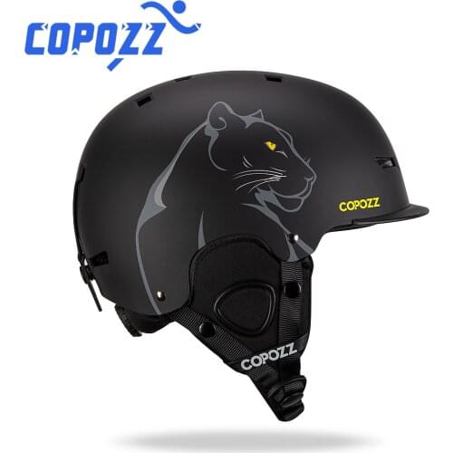 COPOZZ New Unisex Ski Helmet Certificate Half-covered Anti-impact Skiing Helmet For Adult and Kids Ski Snowboard safety Helmet
