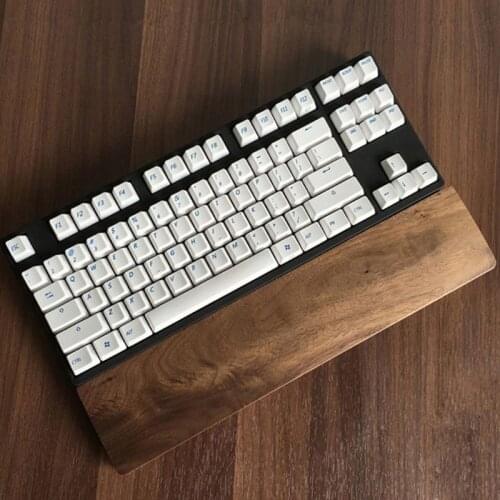 Wooden Mechanical Keyboard Wrist Rest High-hardness solid wood hand rest With Anti-Slip Mat Gaming Desk Wrist Pad