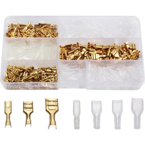 DHL 20Box 300Pcs/box Insulated Male Female Wire Connector 2.8/4.8/6.3mm Electrical Wire Crimp Terminals Spade Connectors