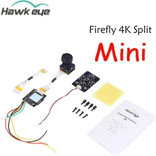 Hawkeye Firefly 4K Split Mini Camera WDR Sensor with Low Latency TV Output for HD Recording DVR RC Drone Accessories