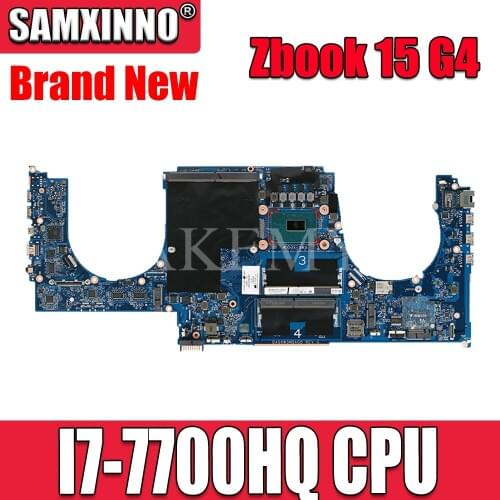 High quality For Zbook 15 G4 Laptop motherboard 921047-601 CPW50 LA-E161P WIth SR32Q I7-7700HQ CPU 100% full Tested