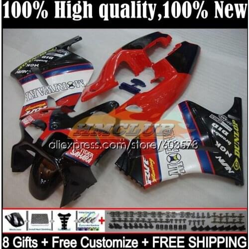 Body For HONDA VFR400 R V4 VFR400RR RVF400R VFR400R 1987 1988 34CL.58 RVF VFR 400 R RR 400R CC NC24 87 88 Fairings dunlop red