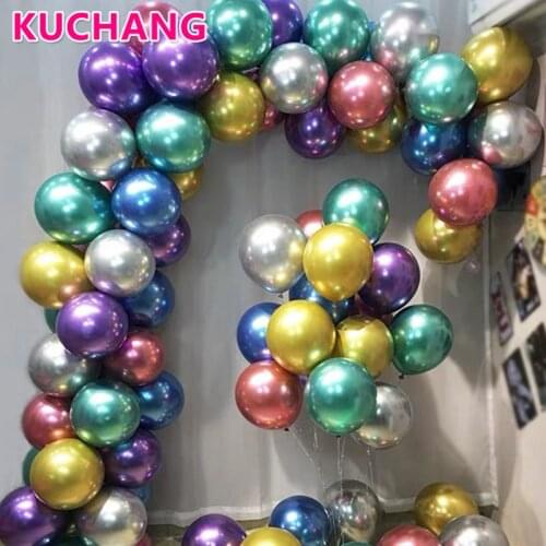 20/30/50pcs 5inch Glossy Metal Thick Chrome Color Latex Balloons Birthday Party Wedding Decorations Baby Shower Supplies Gifts