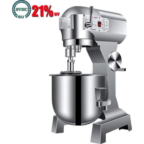 10 to 80 Liters Stainless Steel Food Cake Mixing Machine Planetary Flour Dough Mixer for Bakery