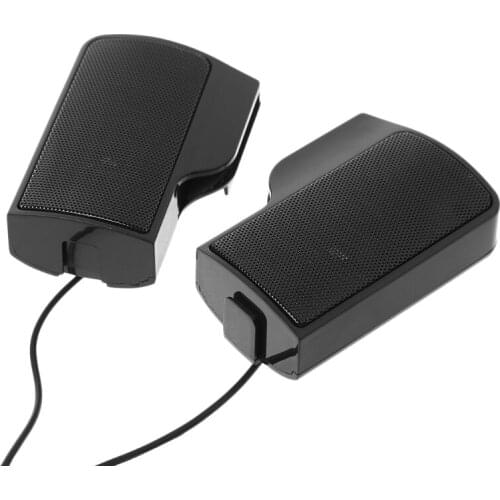 1 Pair Mini USB Powered Line Control Stereo Clip-On Speaker For Notebook Laptop