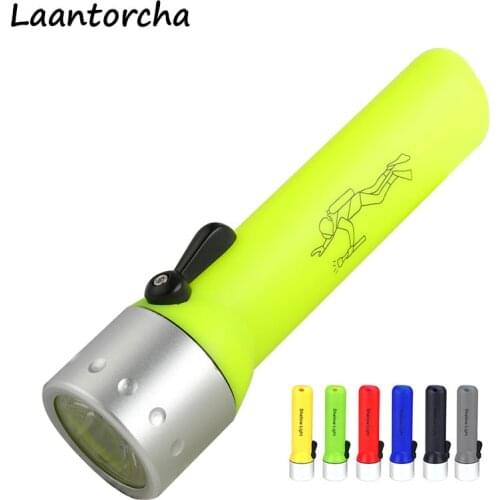 Powerful flashlight Professional Diving Plastic Led flashlight Portable Ultra Bright torch Outdoor Waterproof Camping Flashlight