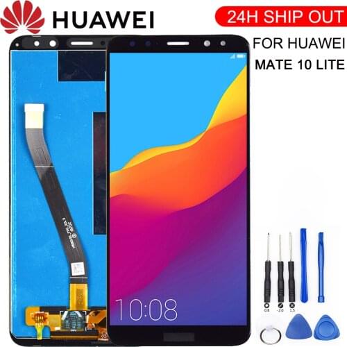 New For Huawei Mate 10 Lite LCD Display+Touch Screen Digitizer Screen Glass Panel Assembly+frame Replacement for Mate 10 Lite