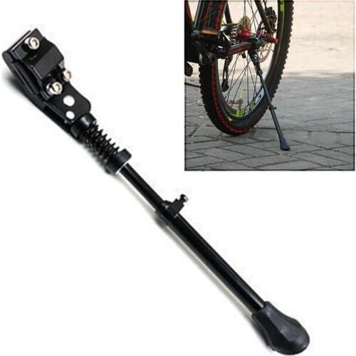 Bike Kickstands Adjustable Aluminum Alloy Center Mount for 16, 20, 24, 26 Inch Mountain Bike Road Bicycle Adult Bike