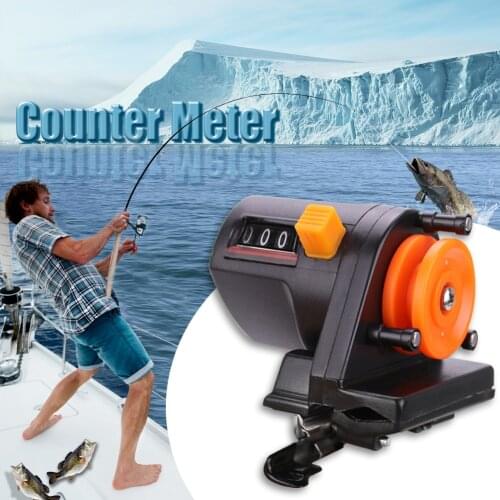 Fishing Line Counter 0-999m Line Depth Finder Length Gauge Depth Finder Counter Professional Gauge Tool for Fishing