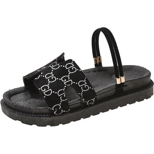 2021 New Summer Slippers Women non-slip wear slippers Beach Sandals Fashion Open Toe Slides cartoon slippers Indoor Slippers