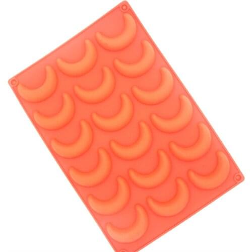 18 hole Crescent Silica gel mold Chocolate mould baking kitchen tools