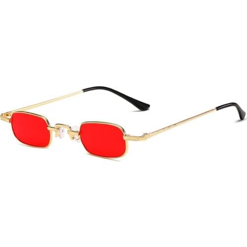 New Personalized metal frame for both men and women outdoor sunglasses Small frame hip hop beach fashion street shot sun glasses