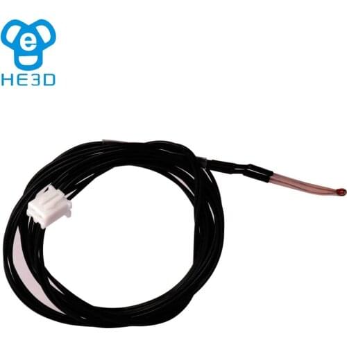 1Pcs/2pcs/5pcs HE3D temperature sensor 100K thermistor MF58 NTC 3950 with 1m length cable and dupont head 2pin plug
