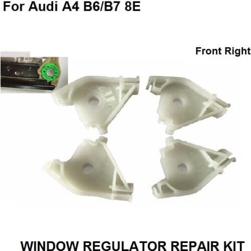 X4 Plastic Clips For Audi A4 B6/B7 8E Saloon Estate 2000-2008 Window Regulator Repair Kit Front Right OE#8E0387462 New