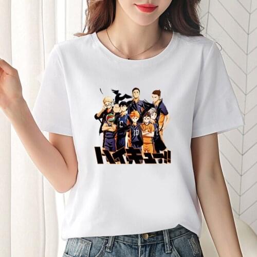 Funny Haikyuu Japan Anime Clothes Womens T Shirt We Dont Need Memories Letters Printed Summer Tops Cotton Fashion Harajuku Tee