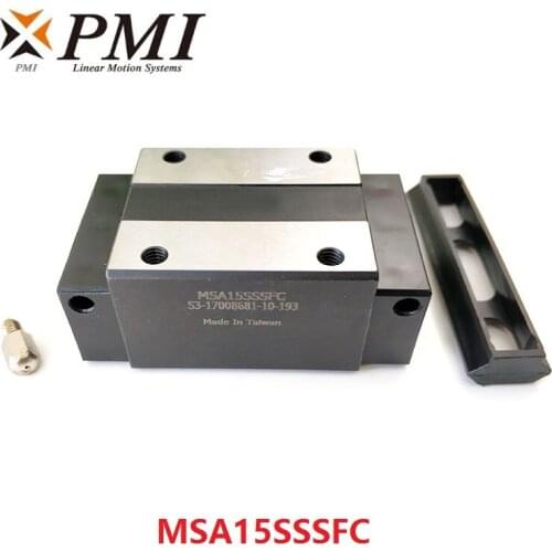 10pcs Original Taiwan PMI MSA15S MSA15SSSFC N linear guideway slide block Carriage for CO2 laser machine CNC router MSA15S-N