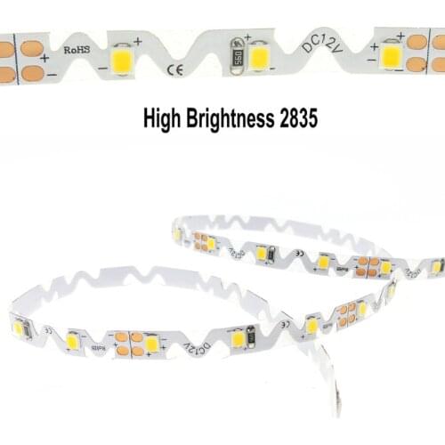 100m S Shape LED Strip 2835 Bendable Flexible Soft Tape Red/ Green/Blue/Yellow 12V 60leds Backlight for 3D Channel Letter