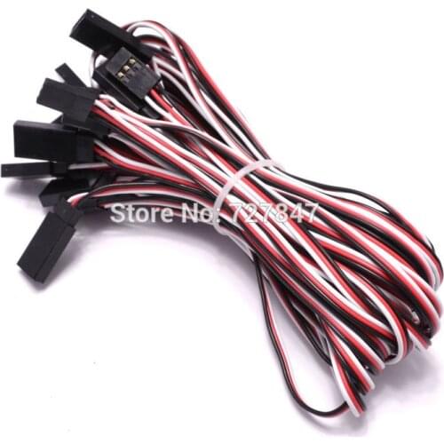 10x 1000mm 100cm Servo Extension Cord Cable Lead Wire JR