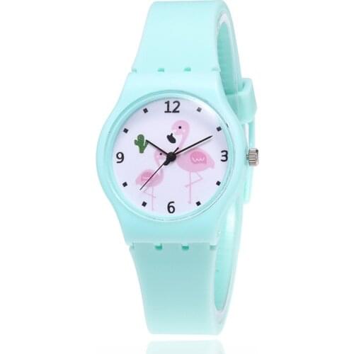 2020 Fashion Women Watches Children Wristwatch Cartoon Kids Quartz Watch New Silicone Candy Color Student Watch Girls Clock