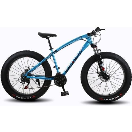 Free Delivery 21 Speed Mountain Bike 26 * 4.0 Fat Tire Bikes Shock Absorbers Bicycle Snow Bike
