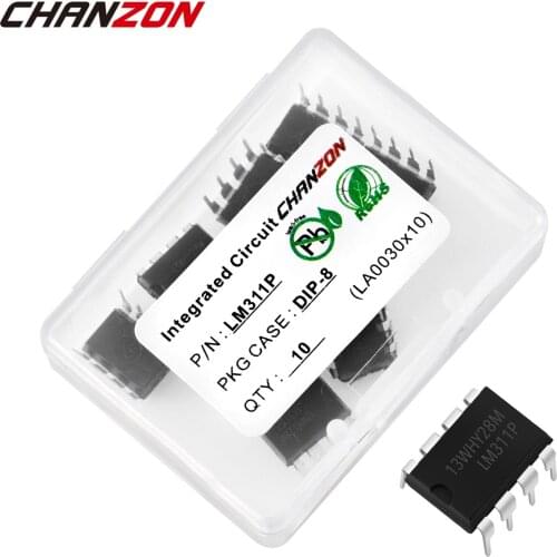 10PCS LM311P DIP8 LM311 DIP 311P DIFFERENTIAL COMPARATORS WITH STROBES Integrated Circuit Semiconductor New Original IC Chipset