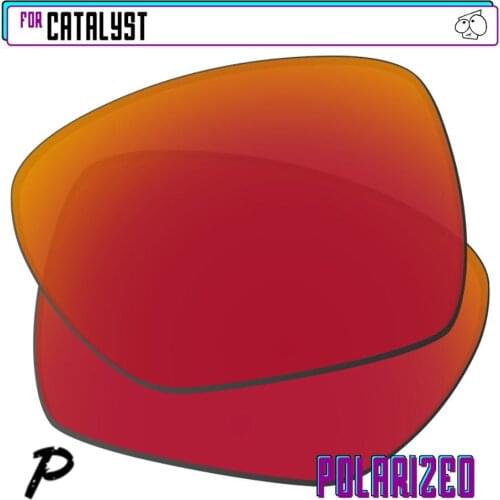 EZReplace Polarized Replacement Lenses for - Oakley Catalyst Sunglasses - Red P