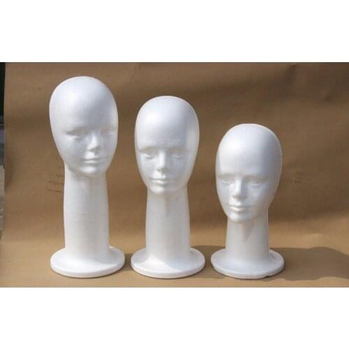 Hot Sale!! New Arrival Female Foam Head Mannequin Foam Head Model On Sale