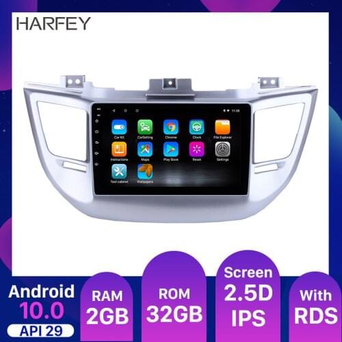Harfey car Multimedia player Android 10.0 9 inch 2din RAM 2GB Car radio GPS For Hyundai TUCSON 2014 2015 2016 2017 2018