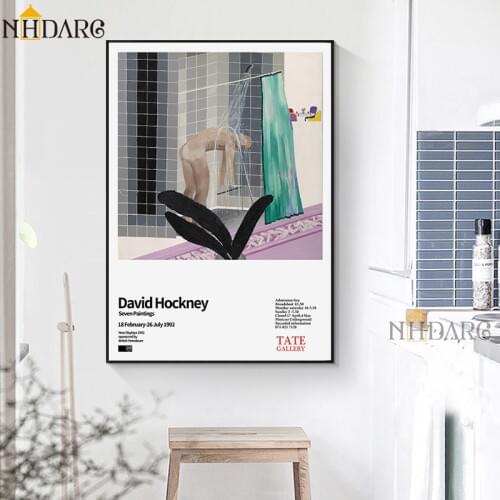 Modern Bathroom Room Decoration Painting, Bath Happiness Canvas Painting Posters and Prints Art Wall Picture Hallway Home Decor