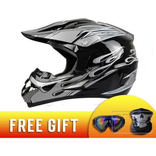 Classic Motocross Helmets ATV MTB motorcycle helmet Motorcycle helmets downhill helmet Fuera de la carretera casco+ goggles+mask