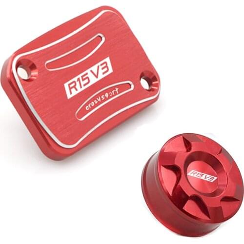 Motorcycle Parts Oil Cover Front Rear Brake Fluid Reservoir Cover For YAMAHA R15 R15 V3 R15V3 2017-2020 Master Cylinder