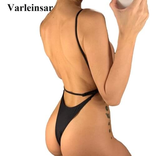 New Sexy Extreme String Mini Micro Thong One Piece Swimsuit Female Bather Women Swimwear Bathing Suit Swim Beach Monokini V1574B