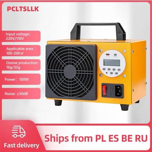 PCLTSLLK Ozone Generator 220V 32G 28G 24G 10G Ozonator Machine Air Purifier Timer Control With Display Sterilization Equipment