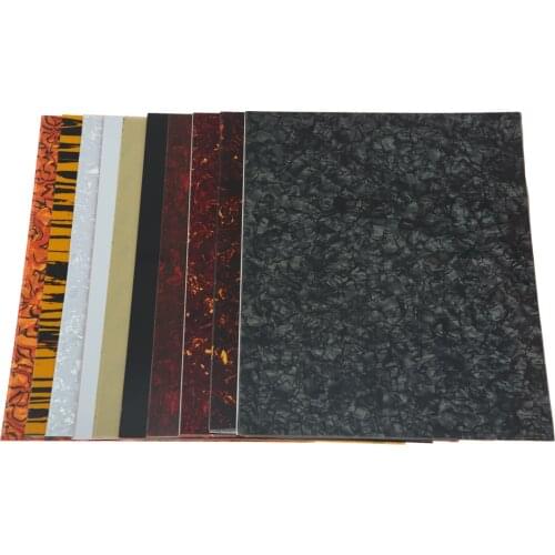 Dopro 25x20cm Acoustic Guitar Self-Adhesive Scratch Plate Sheet Pick Guard Material Sheet 10 Colors Option