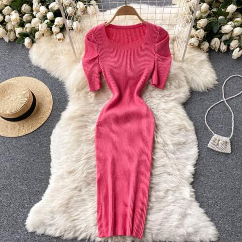 SR.Singreiny Summer Knitted Dresses