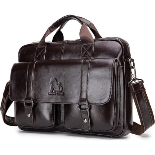 Mens Bag Briefcase Genuine leather office laptop bag for mens genuine leather bag business Document man briefcase handbag