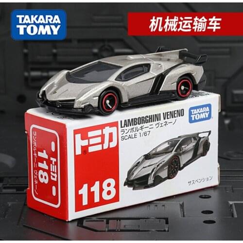 TAKARA TOMY Genuine LAMBORGHINI VENENO Scale 1/67 No.118 Metal Vehicle Simulation Model Toys