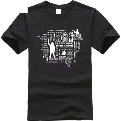 Wynonna Earp Quotes Word Cloud Sticker New Fashion t-shirt mens Clothing