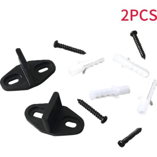 2pcs Swinging Reduce Sliding Durable Barn Easy Install T Shape Home Hardware Clip Bottom Wood Door Floor Guides Protective