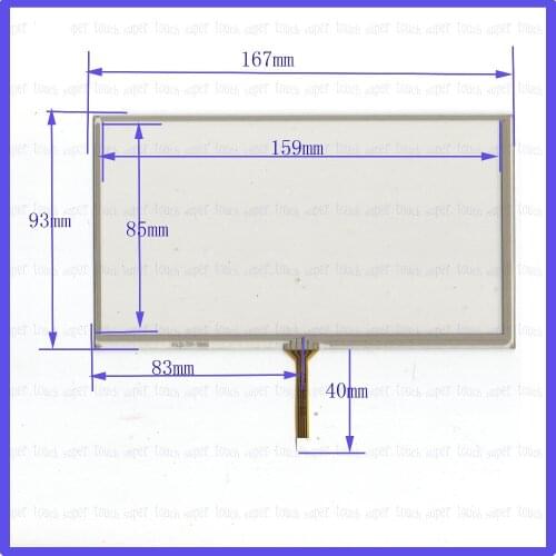 ZhiYuSun for TM070RDH01 HLD-TP-1646 7inch 167mm*93mm 4Wire Resistive TouchScreen Panel Digitizer 167*93 this is compatible
