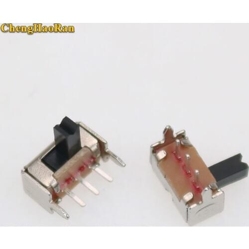 ChengHaoRan 10pcs SK12D07VG4 3 Pin PCB 2 Position 1P2T SPDT Miniature Slide Switch Side Knob