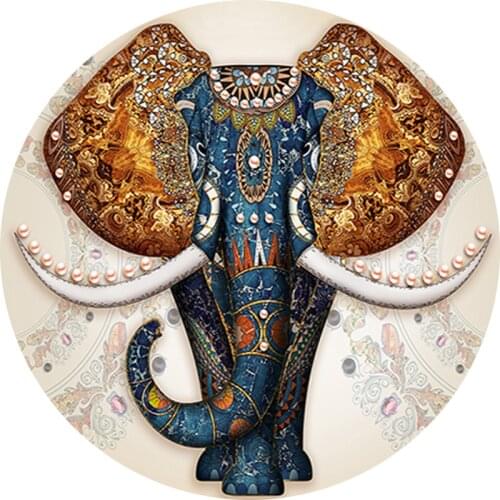 5D DIY Diamond Embroidery Animal Elephant Non Full Square Diamond Painting Cross Stitch Round Diamond Mosaic Home Decor Gift