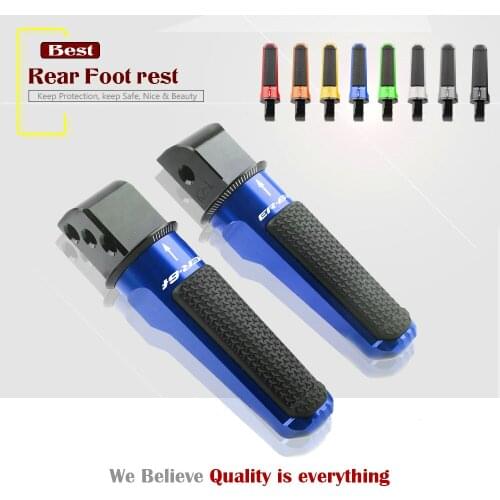 For KAWASAKI ER-6F ER6N NINJA 650 ER-6N ER6F 2008-2016 Motorcycle CNC Aluminum Rear Foot Pegs Footrest Passenger Footpegs