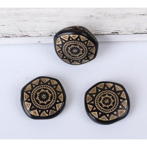 DoreenBeads Acrylic Black Star Spacer Carved Etched Beads Irregular DIY About 18mm x 18mm( 6/8"), Hole: Approx 2.3mm, 50 PCs
