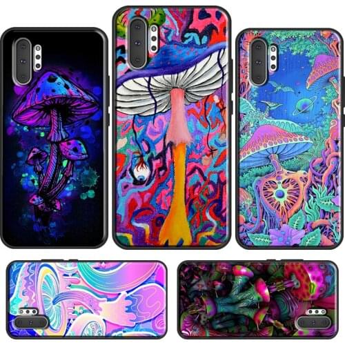 Trippy Mushroom Psychedelic Art For Samsung Galaxy S21 Ultra S20 FE S10 Plus S8 S9 S10E Phone Case For Note 20 10 9 Cover
