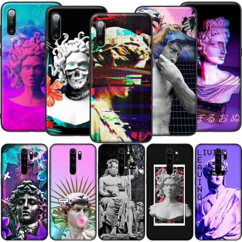 GX134 Medusa Vaporwave Glitch David Case for Xiaomi Note 10 8Lite CC9 9 9T 10T A1 A2 A3 5X 6X F1 Poco F2 X3 NFC M3 Pro Lite
