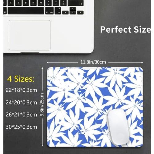Floral Pattern Mouse Pad DIY Print Cushion Weed 420 Pot Grower Homegrow Sheet Hemp Leaf Hemp Plant Hemp Grass