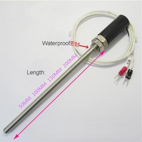 0~400'C K type probe Thermocouple non-grounded Type K temperature sensor temp. probe with 1m wire